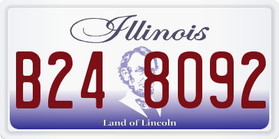 IL license plate B248092