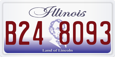 IL license plate B248093