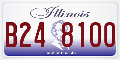 IL license plate B248100