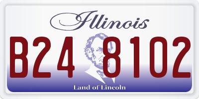 IL license plate B248102