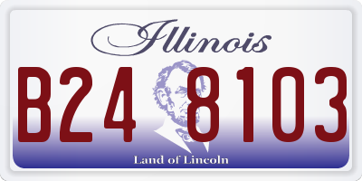 IL license plate B248103