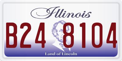 IL license plate B248104