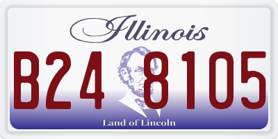 IL license plate B248105
