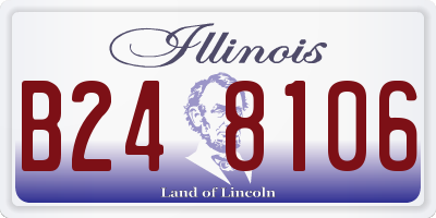 IL license plate B248106