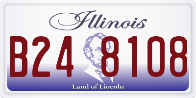 IL license plate B248108