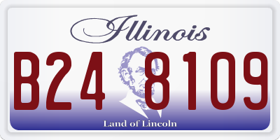 IL license plate B248109