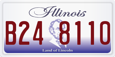 IL license plate B248110