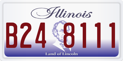 IL license plate B248111