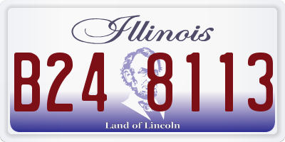 IL license plate B248113
