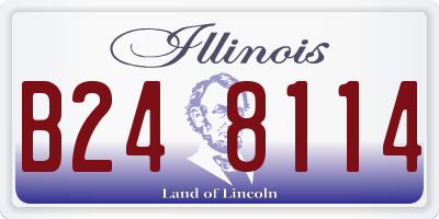 IL license plate B248114
