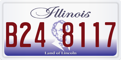 IL license plate B248117