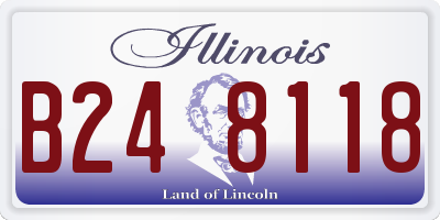 IL license plate B248118