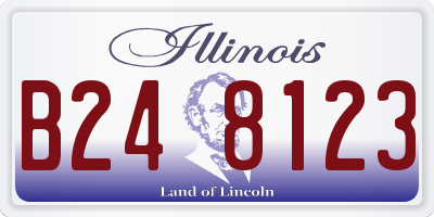 IL license plate B248123