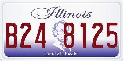 IL license plate B248125