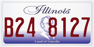 IL license plate B248127