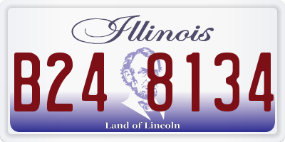 IL license plate B248134