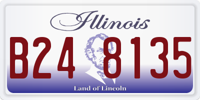 IL license plate B248135