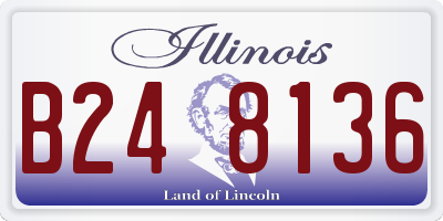 IL license plate B248136
