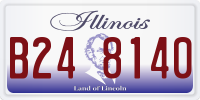 IL license plate B248140