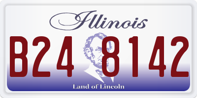 IL license plate B248142