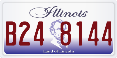 IL license plate B248144