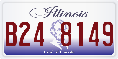 IL license plate B248149