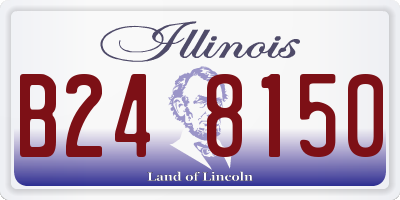 IL license plate B248150