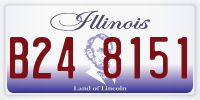 IL license plate B248151