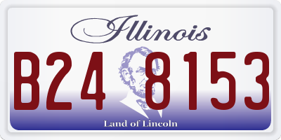 IL license plate B248153