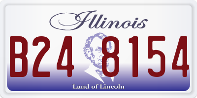 IL license plate B248154