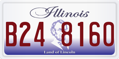 IL license plate B248160