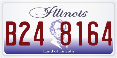 IL license plate B248164
