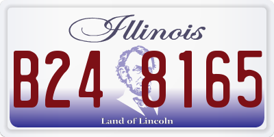 IL license plate B248165
