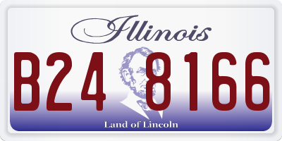 IL license plate B248166