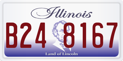 IL license plate B248167