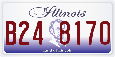 IL license plate B248170