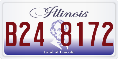 IL license plate B248172