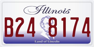 IL license plate B248174