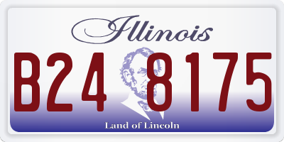 IL license plate B248175