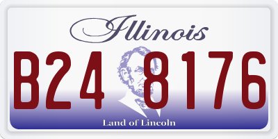 IL license plate B248176