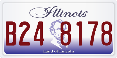 IL license plate B248178