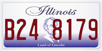 IL license plate B248179