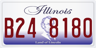 IL license plate B248180