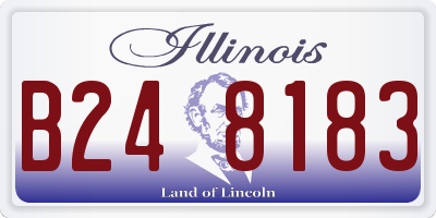 IL license plate B248183