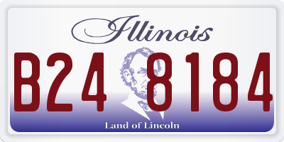 IL license plate B248184