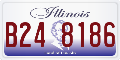 IL license plate B248186