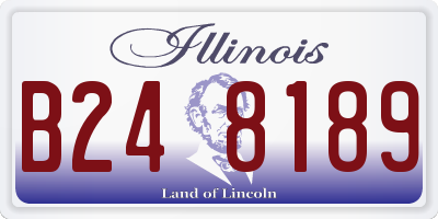 IL license plate B248189