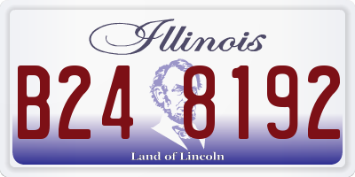 IL license plate B248192