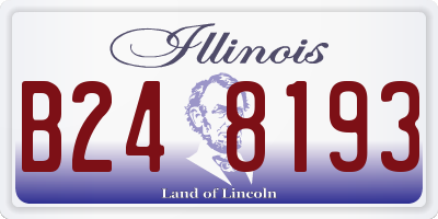 IL license plate B248193