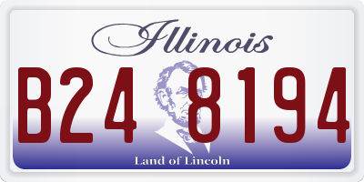 IL license plate B248194
